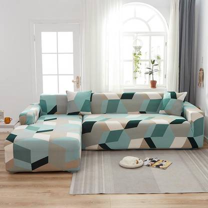 Urban Casa Polycotton 3 Seater Sofa Geometric Cover