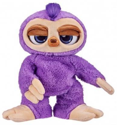 Zuru Pets Alive Fifi The Flossing Sloth Battery Powered Robotic Soft Toy, Purple, 3Y+  - 29 cm