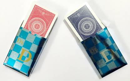 A SARKAR MAGIC WORLD DR.D MARKED MAGICIAN PLAYING CARD DECK SET OF 2 (RED & BLUE) / DR D MARK SPY CARD PACK 2 Magic Tricks
