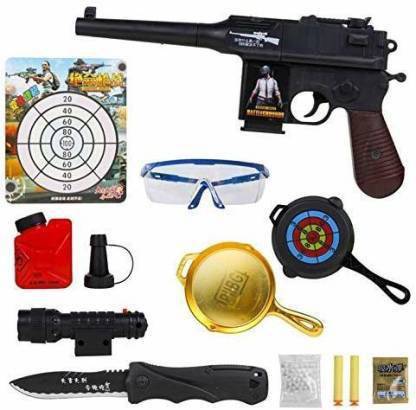 KIDMAGINE Pubg Toy Airdrop Supply Tank Level 3 Helmet Upgrade Combat Set Guns & Darts