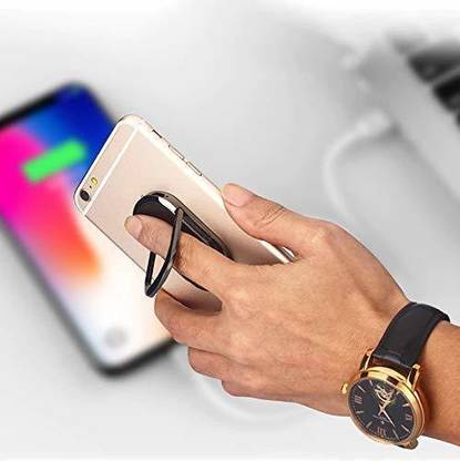 Gabbar 2-in-1 Smoking Smart Cigarette Phone Ring Holder Lighter Fancy Stylish Comfortable for All Mobile Phone.(Black) LSUB_01 Cigarette Lighter