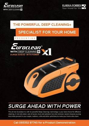 EUREKA FORBES EUROCLEAN X1 Bagless Dry Vacuum Cleaner