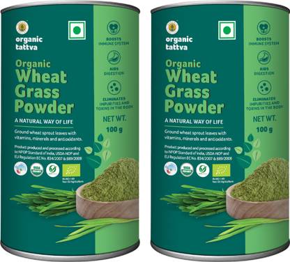 Organic Tattva Wheat Grass Powder 100 gram Each