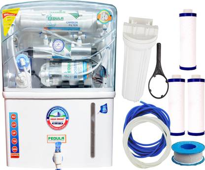 fedula AQUA GRAND plus ZA RO UV UF TDS teplon boll kye candal-3pic. 2021 12 L RO + UF + UV + UV_LED + TDS Control Water Purifier