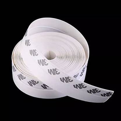 Crevizon Adhesive Tape for Seal Waterproof Insects dust, Stop air, soundproof And Door Sealing Strip for Door Gap Seal Strip (Transparent) (2 Meter, 45 mm) Adhesive