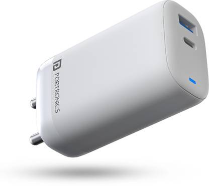 Portronics 65 W Quick Charge 3 A Wall Charger for Mobile