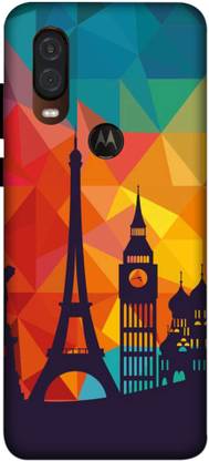 NDCOM Back Cover for Motorola One Vision Travel Paris Printed