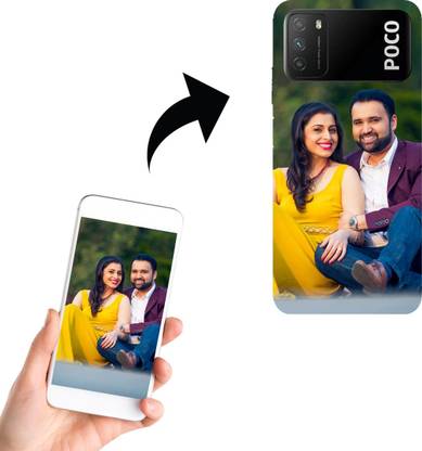 Gifting Wonders Back Cover for Unique Poco M3 Customised Personalised Photo Printed Mobile cover Own Photos print 3D cover