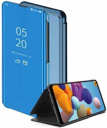 LINASO Flip Cover for Oppo A59 Smart Clear View Mirror Flip with Luxury Stand