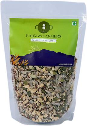 Farm & Farmers Pack of 1 | 400 G | 5-in-1 Raw Seeds Mix Mixed Seeds