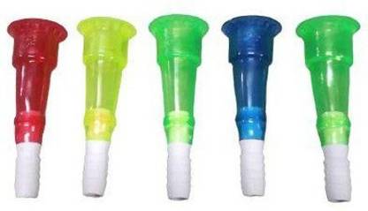 NEW WARE Pipe Nozzle Heavy Duty PVC Connector Hose Fitting(Pack of 5)-Multicolour-size 3/4" Hose Connector