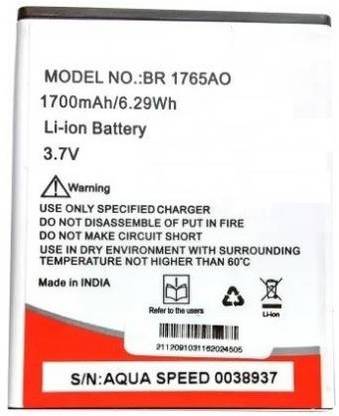 Wildfab Mobile Battery For  Intex Aqua Speed