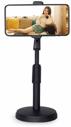 MyShoppeMart Heavy Duty for Online Classes with Height Adjustable Live Broadcast stand Adjustable and Desktop Mobile Holder Stand with 360 Degree Rotation Mount Stand, Mobile Phone Holder Hands-Free Clip-on Smartphone Multi-functional for Live Special Design for Streaming, Video Blogs, Online Classes, Streaming, Shooting Field, Online Singing Mobile Holder Mobile Holder