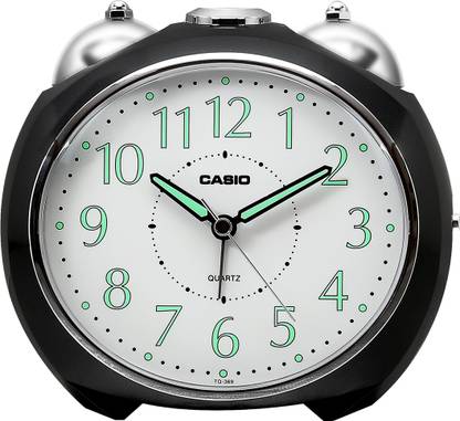CASIO Analog White, Black Clock