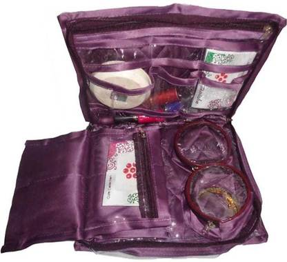 ACollection 2 CHUDI ROLL PURPLE SATAN 1 PC make up Vanity Box