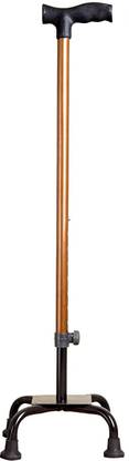 roston Surgical Four Leg Height Adjustable Crutch Handle Walking Stick For Unisex- Copper Walking Stick