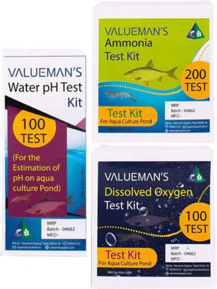 VALUEMAN ORGANIC Aquarium Water Dissolved Oxygen Test Kit|pH Test Test Kit |Ammonia Test Kit Aquatic Plant Fertilizer