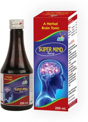 SBS Herbal Super Mind Syrup - Boost Memory Power, Made With Pure Shankh pushpi & Brahmi