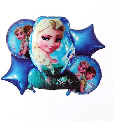 Shopperskart Printed Frozen Elsa-Anna Theme Party Foil Balloon