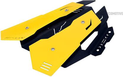 MOTO TREND MT 15 Yellow Coloured Metal Visor| MT 15 Visor V2 Coloured|MT 15 Coloured Visor Titanium Yellow Bike Headlight Visor