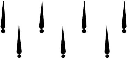 Comet Busters BINDI918A Forehead Black Bindis