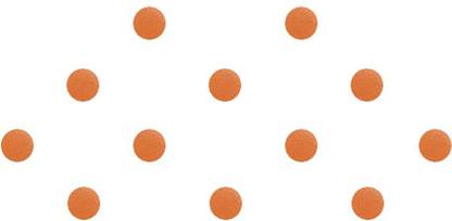 Comet Busters Round Orange Velvet Bindi (6 mm) (BV849) Forehead Orange Bindis