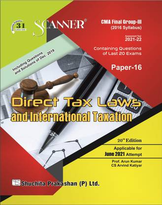 Scanner CMA Final Paper-16 Direct Tax Laws and International Taxation