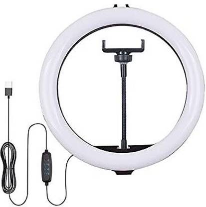 Gentle e kart ® 10" Portable LED Ring Light with 3 Color Modes Dimmable Lighting | for YouTube | Photo-Shoot | Video Shoot | Live Stream | Makeup & Vlogging | Compatible with iPhone/Android Phones & Cameras 3600 lx Camera LED Light