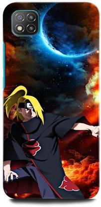 INTELLIZE Back Cover for POCO C3 MZB07RHIN DEIDARA, NARUTO, GOLU, NEON, ANIME, ANIMATION
