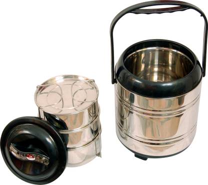 p.k gold 3 Set lunch box hot and cold Pack of 1 3 Containers Melamine Office Lunch Box