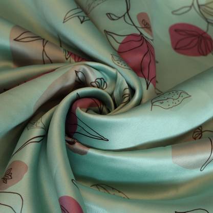 Niyanta printed fabric_48p_25 meter Curtain Fabric design 1(green) Curtain Fabric