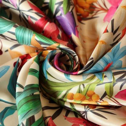 Adfresh Digital Printed Unstitched Fabric ( 5 Meter ) Curtain Fabric