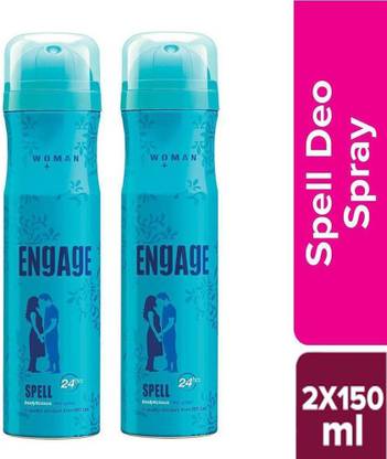 Engage Woman Spell Bodylicious Deo Spray 2X150ml Deodorant Spray  -  For Women
