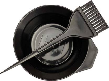 SIYAA Brush with Mixing Bowl Set BLACK Hairdye Mixing Bowl