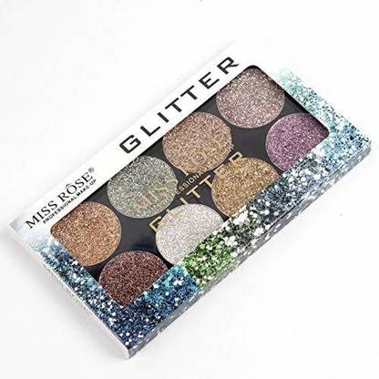 MISS ROSE Professional 8 Color Eyeshadow Glitter Palette - M2 28 g