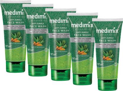 MEDIMIX Ayurvedic Anti Pimple  Each Pack 50ml Pack Of 5 Face Wash