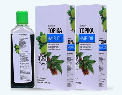 topiKa Hair oil for Hair growth and Hair Fall - 100 ml Pack of 2 Hair Oil