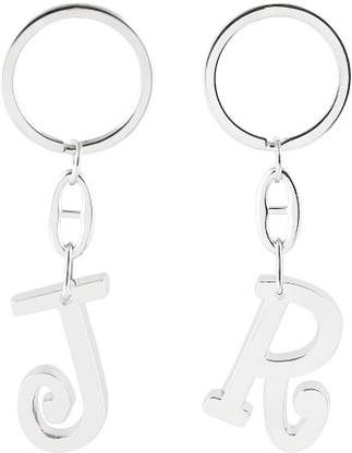 Thatsav J & R Alphabet / Letter Combo (Set of 2) Compact Size Key Chain