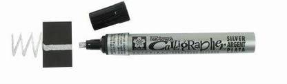 SAKURA Pen-Touch Calligrapher - Medium Calligraphy Marker - Silver #53 - Single
