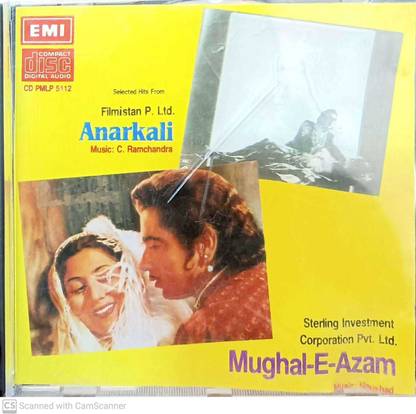 MUGHAL-E-AZAM / ANARKALI (MADE IN U.K) Audio CD Standard Edition