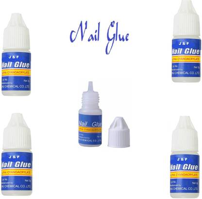 J & F Nail Gum For Artificial Nail ( Waterproof ) Pack of 5
