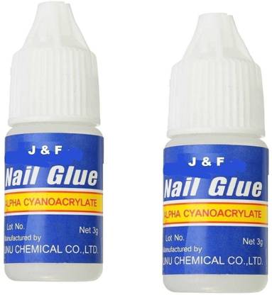 J & F Nail Gum For Artificial Nail ( Waterproof ) Pack of 2