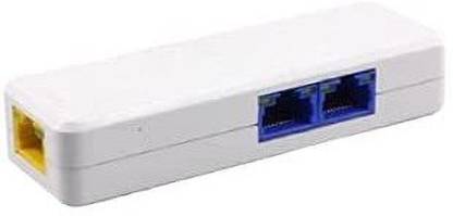 HANUTECH Poe Extender Upto 100M Supported 2 Cameras,Poe Extension Networking Device (No External Power Required) 2 Ports 100 Mbps Network Switch