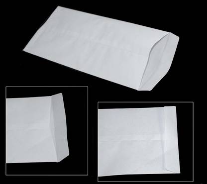 Sheeshmehal White Paper 80 GSM Envelope 8*10 Inches For Courier, Secure Mailing, Corporate, Mailing Documents, Small Packet Envelopes