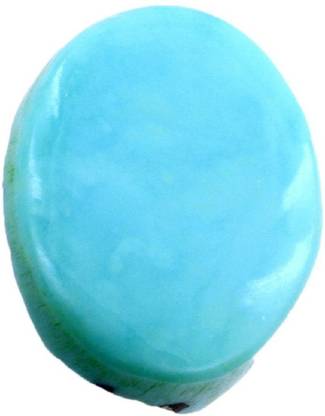 Takshila Gems Natural Firoza Stone / Turquoise Stone Lab Certified 10 Ratti / 9 Carat Gemstone, Feroza Stone Turquoise Stone