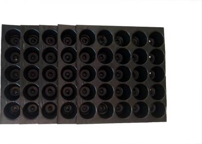 Mats Avenue Reusable Seedling Tray Pack of 5 Total 125 Holes Big Size(25 Holes in One Tray) Plant Container Set