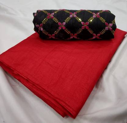 Solid Bollywood Silk Blend Saree