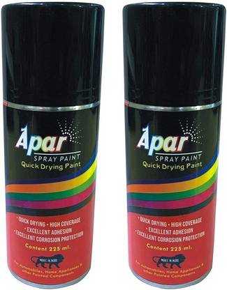 apar Spray Paint Can TATA FLAME RED - 225ml (Pack of 2-pcs), For TATA Cars Like Tiago, nexon etc. Red Spray Paint 450 ml