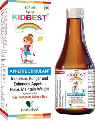 HealthBest Kidbest Appetite Stimulant Syrup for Kids| Enhances Appetite