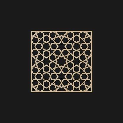 Haoser MDF Jali Decor Panel for Room Partition, Screen, Divider, Door, Windows ( Length-30cm, Width-30cm, Thickness-0.3cm )